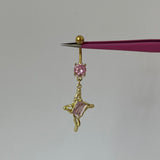 Pink Geometric Belly Bar