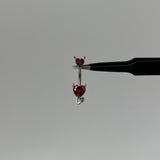 Red Devil Belly Bar - Silver