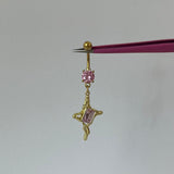 Pink Geometric Belly Bar