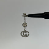 Silver GG Belly Bar