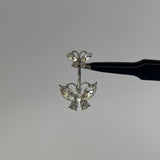 Silver Butterfly Belly Bar