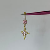 Pink Geometric Belly Bar
