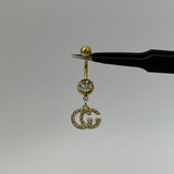 Gold GG Belly Bar