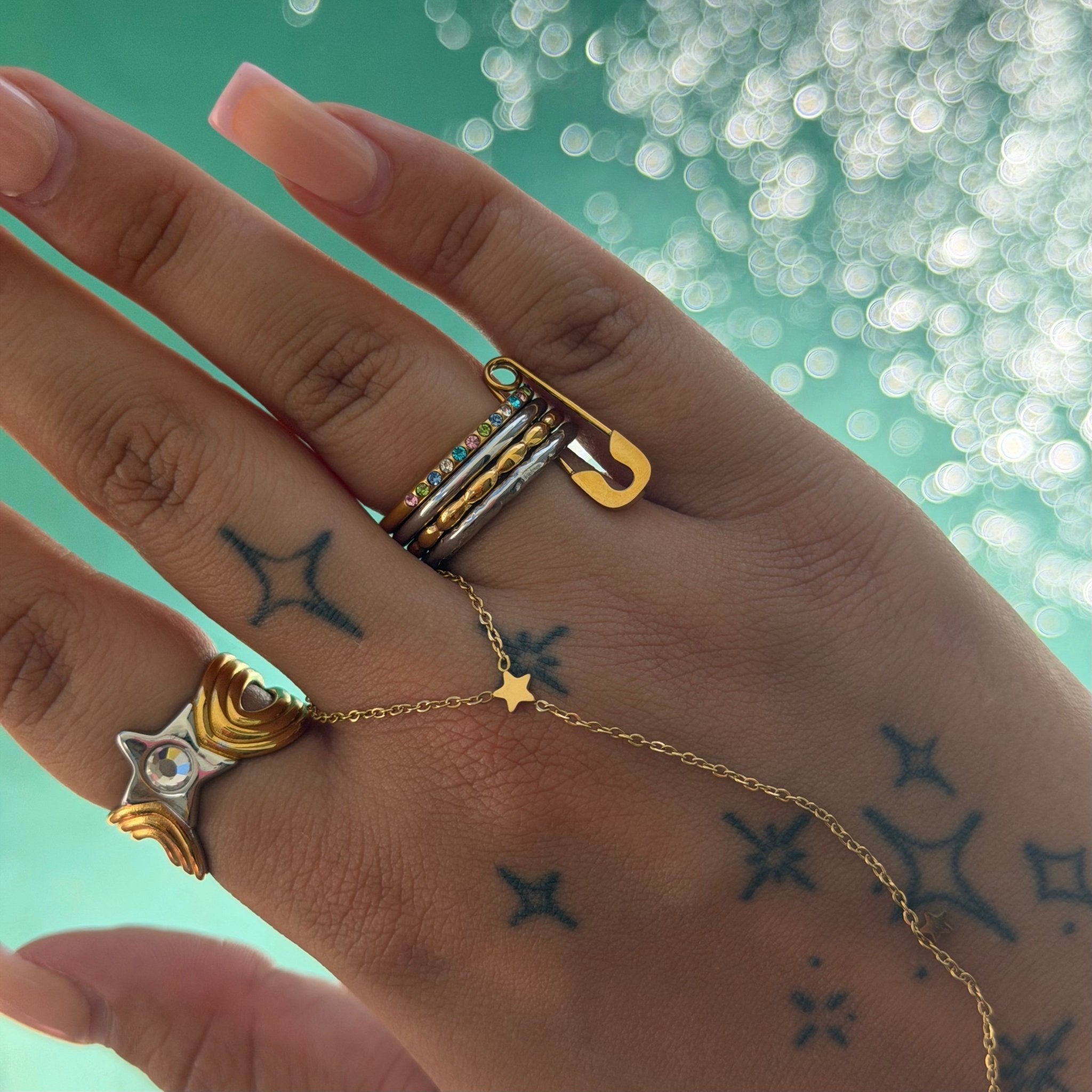 Iris Mixed Metal Stack It Ring - ILLUSIVE JEWELS