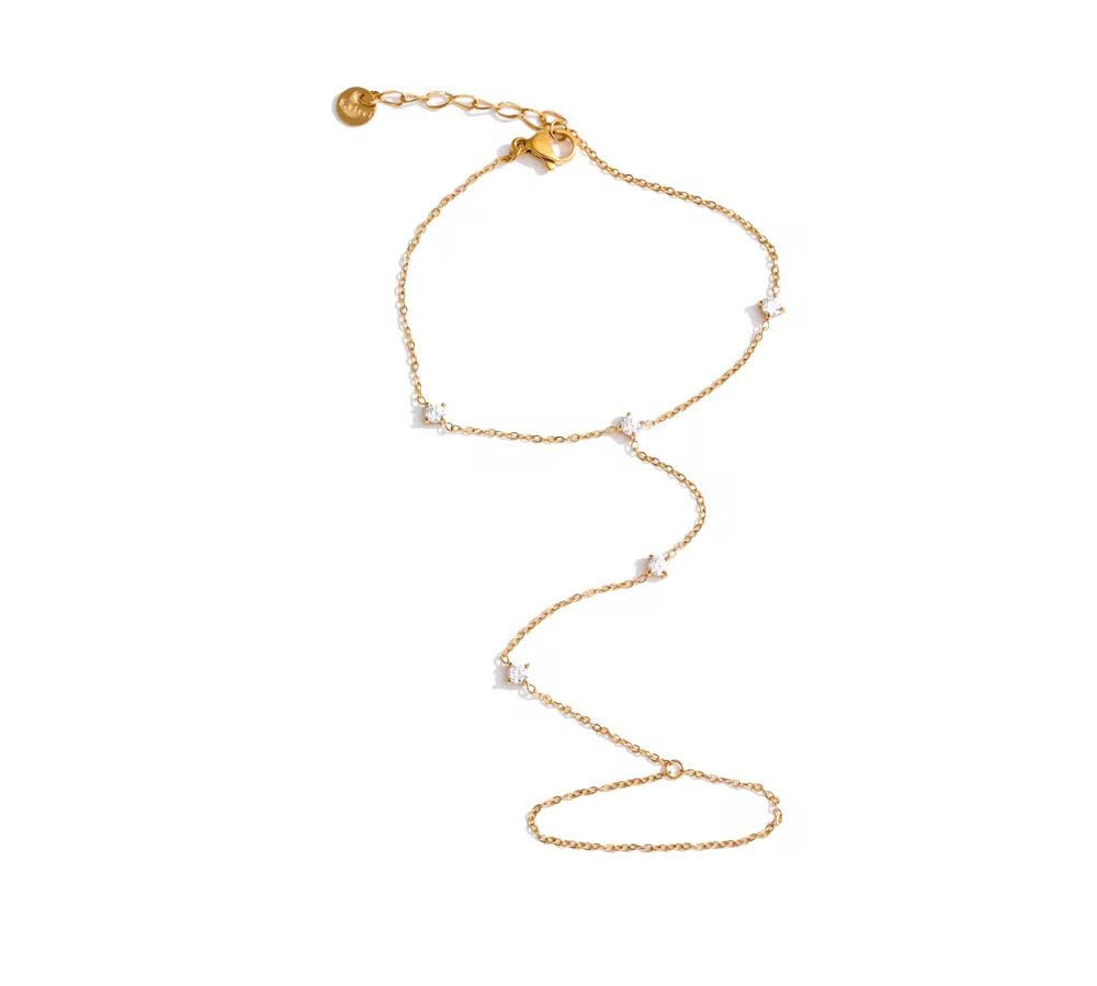 Ivy Gold Hand Chain - ILLUSIVE JEWELS