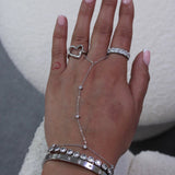 Ivy Silver Hand Chain - ILLUSIVE JEWELS