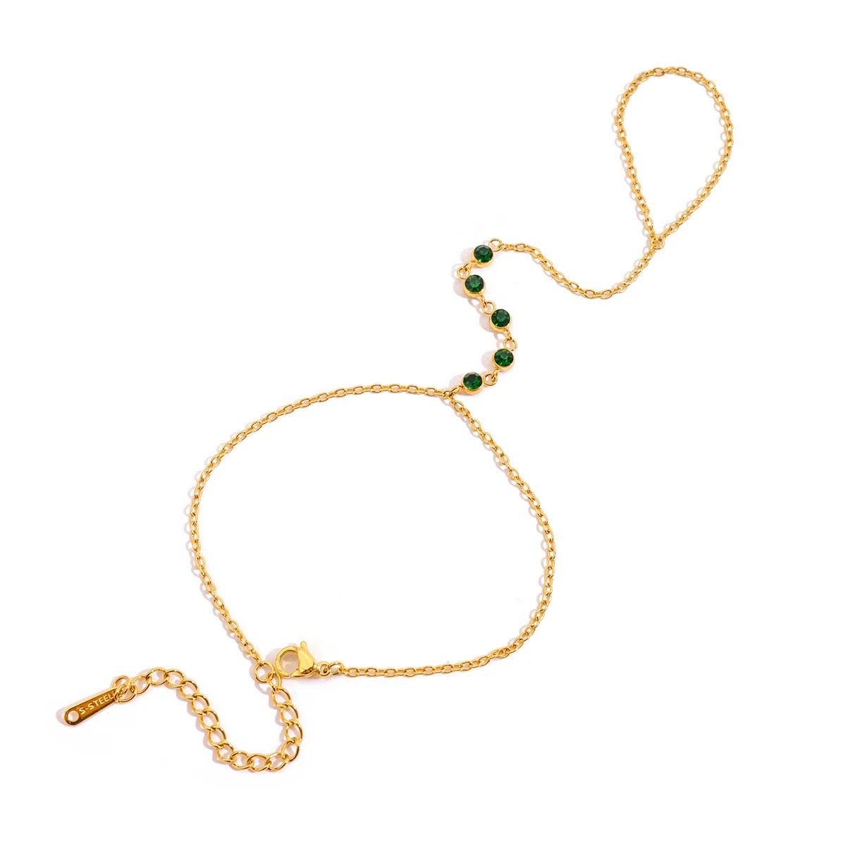 Jade Hand Chain - ILLUSIVE JEWELS