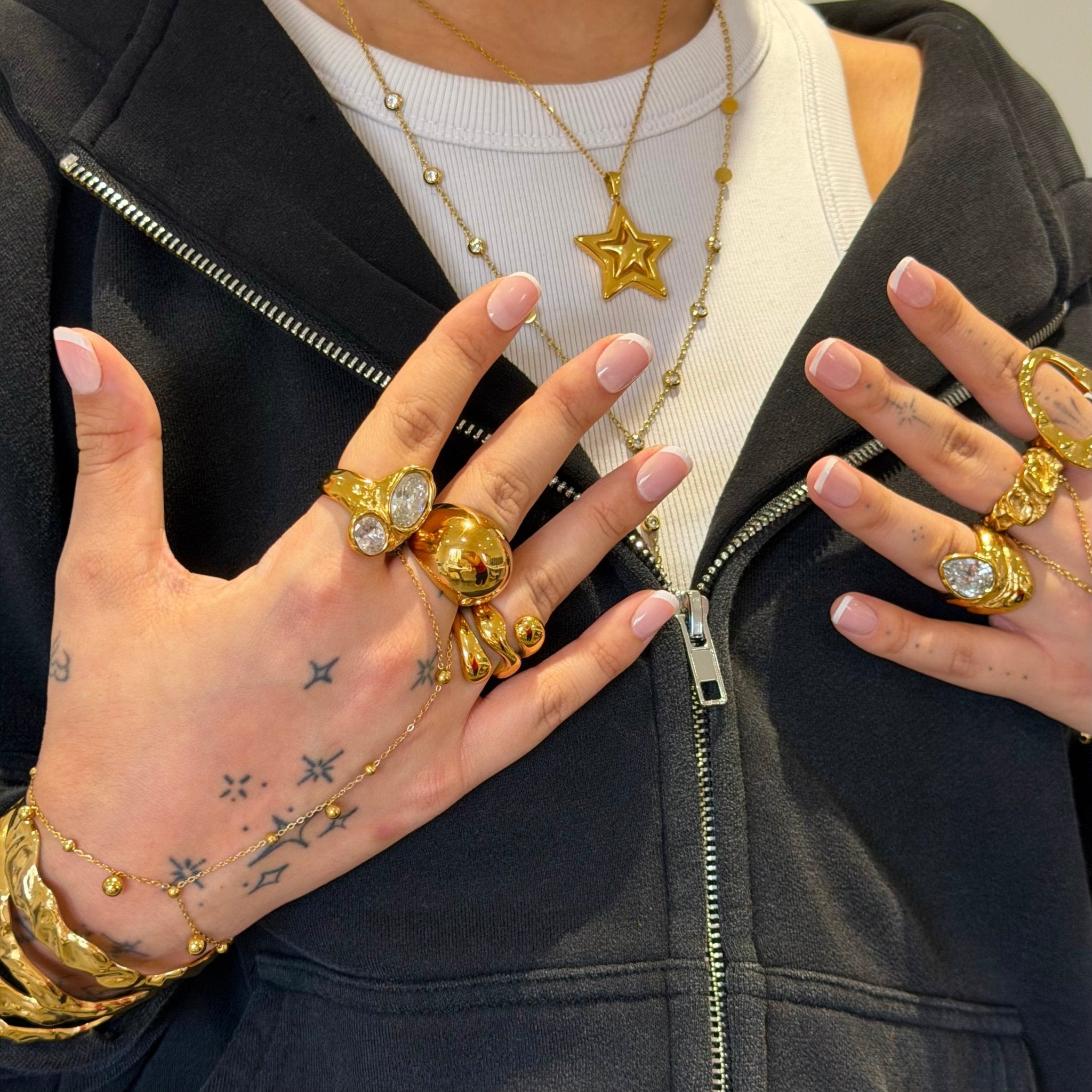 Lottie Gold Ring - ILLUSIVE JEWELS