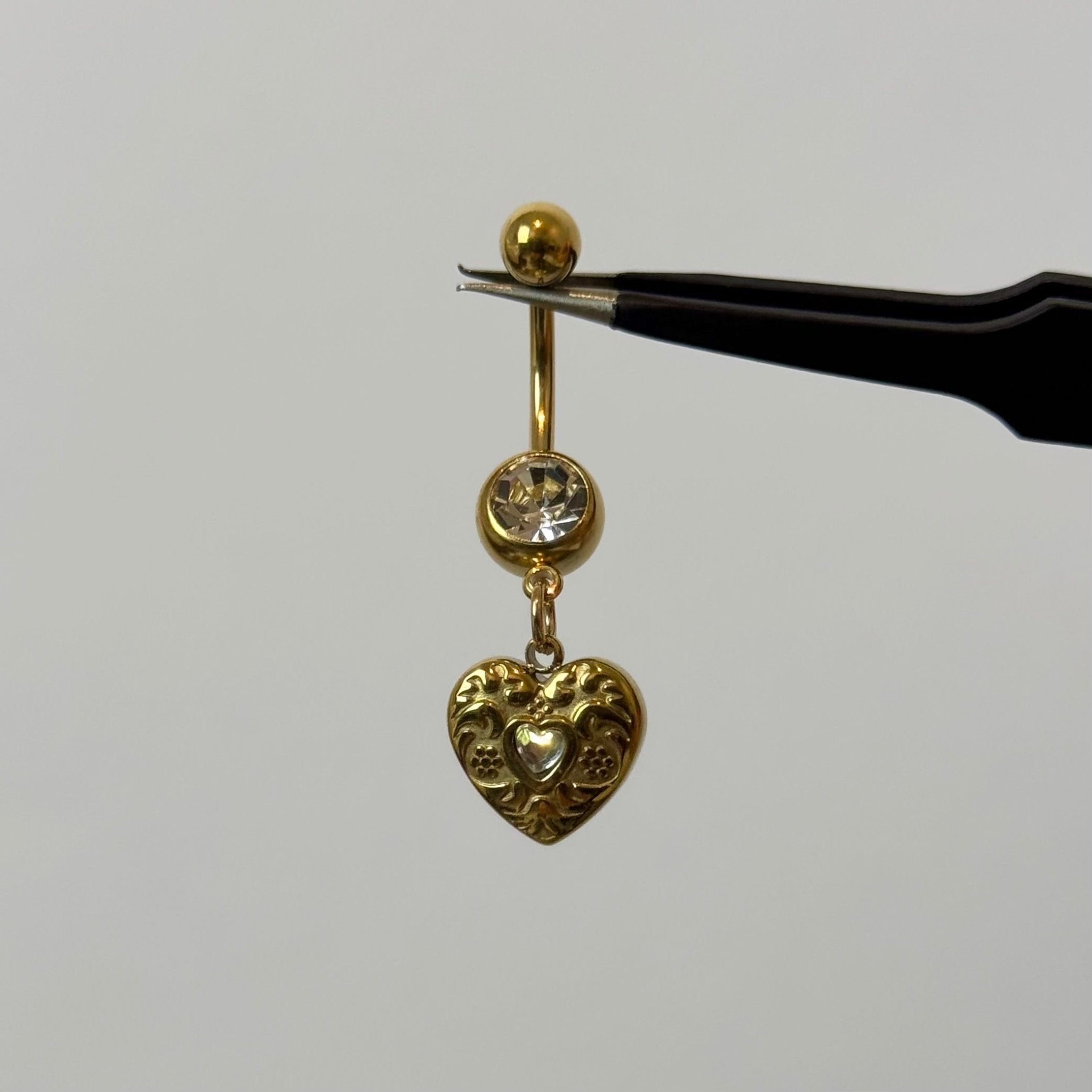 Lovers Charm Belly Bar - ILLUSIVE JEWELS