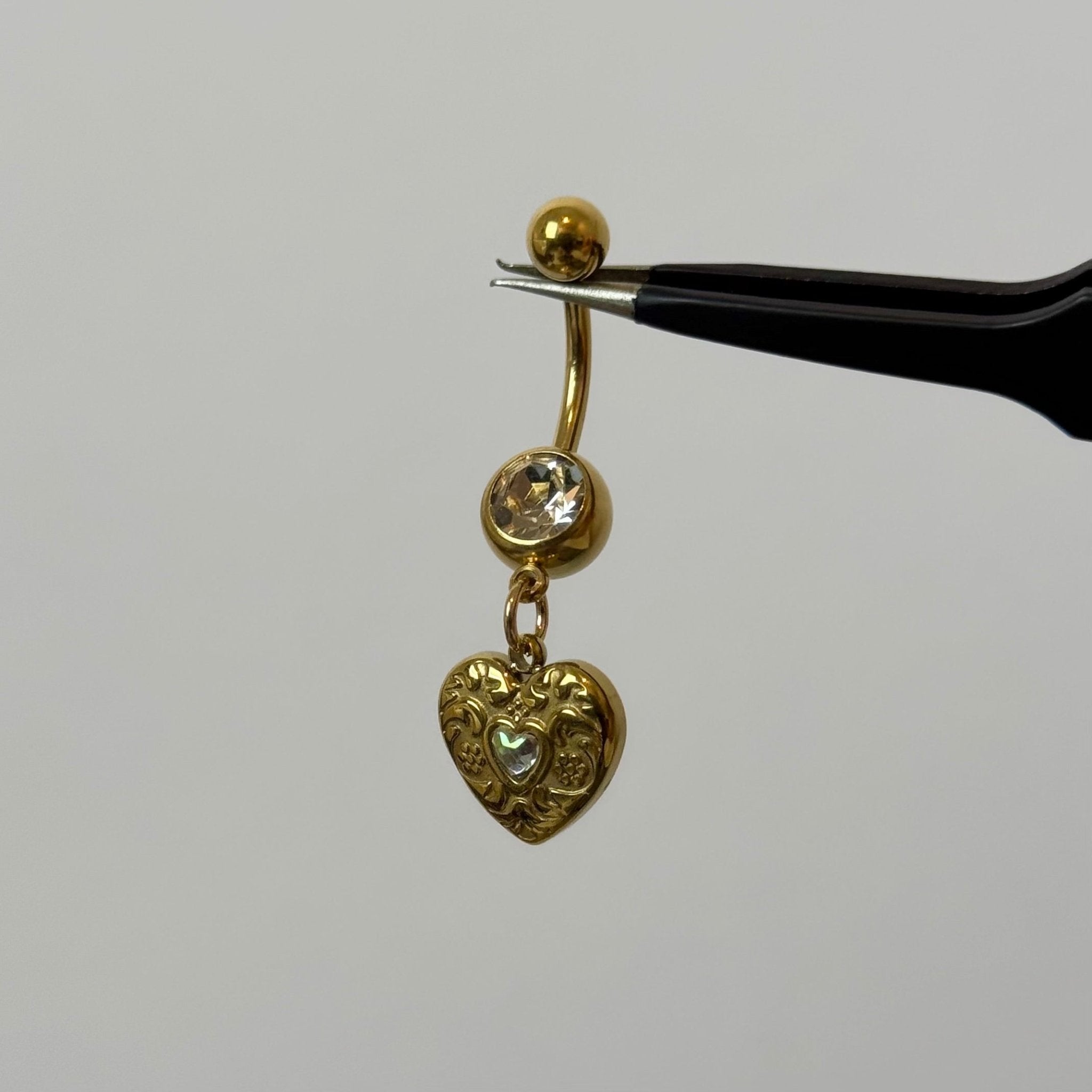 Lovers Charm Belly Bar - ILLUSIVE JEWELS