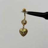 Lovers Charm Belly Bar - ILLUSIVE JEWELS