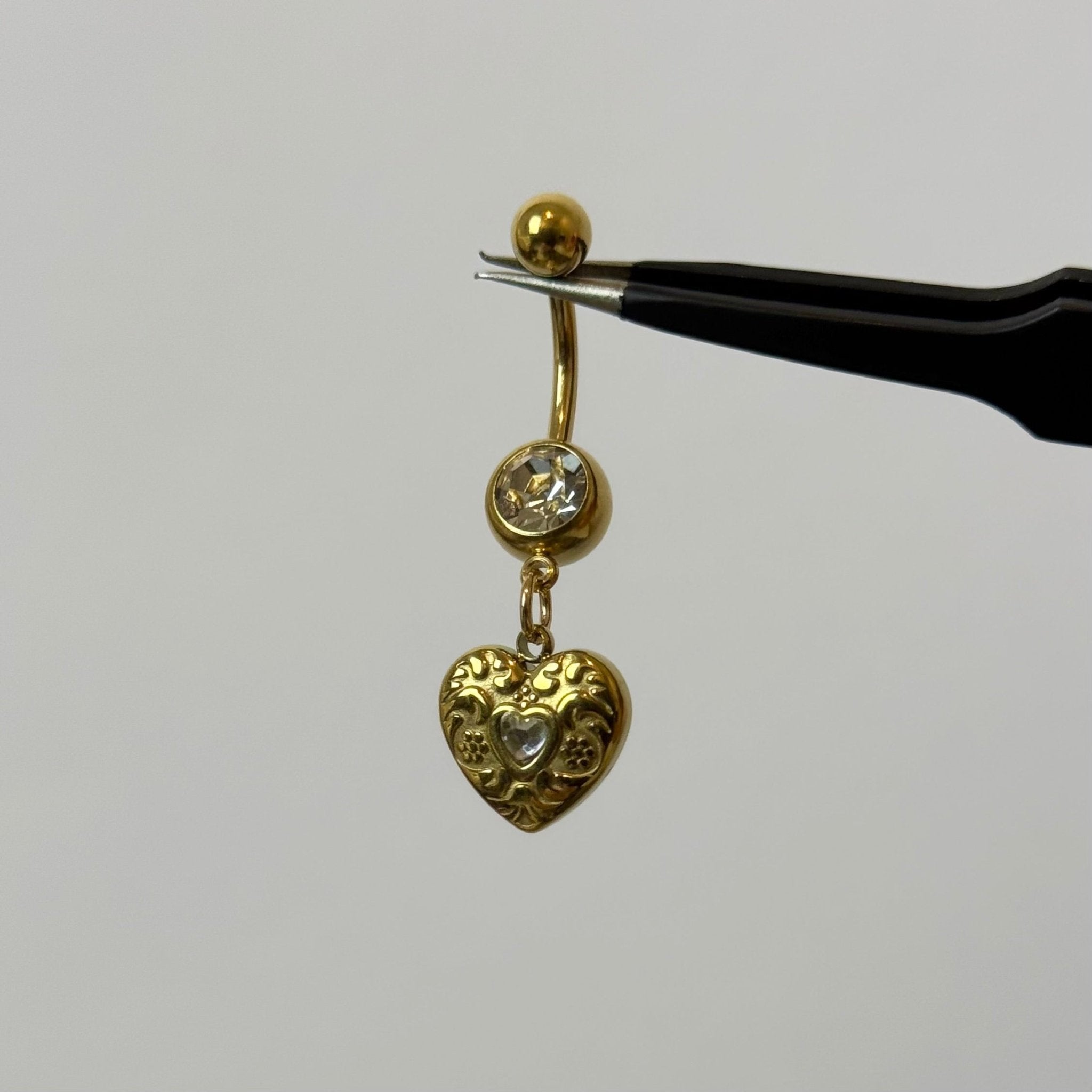 Lovers Charm Belly Bar - ILLUSIVE JEWELS