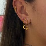 Lunar Huggie Earring Stack - ILLUSIVE JEWELS