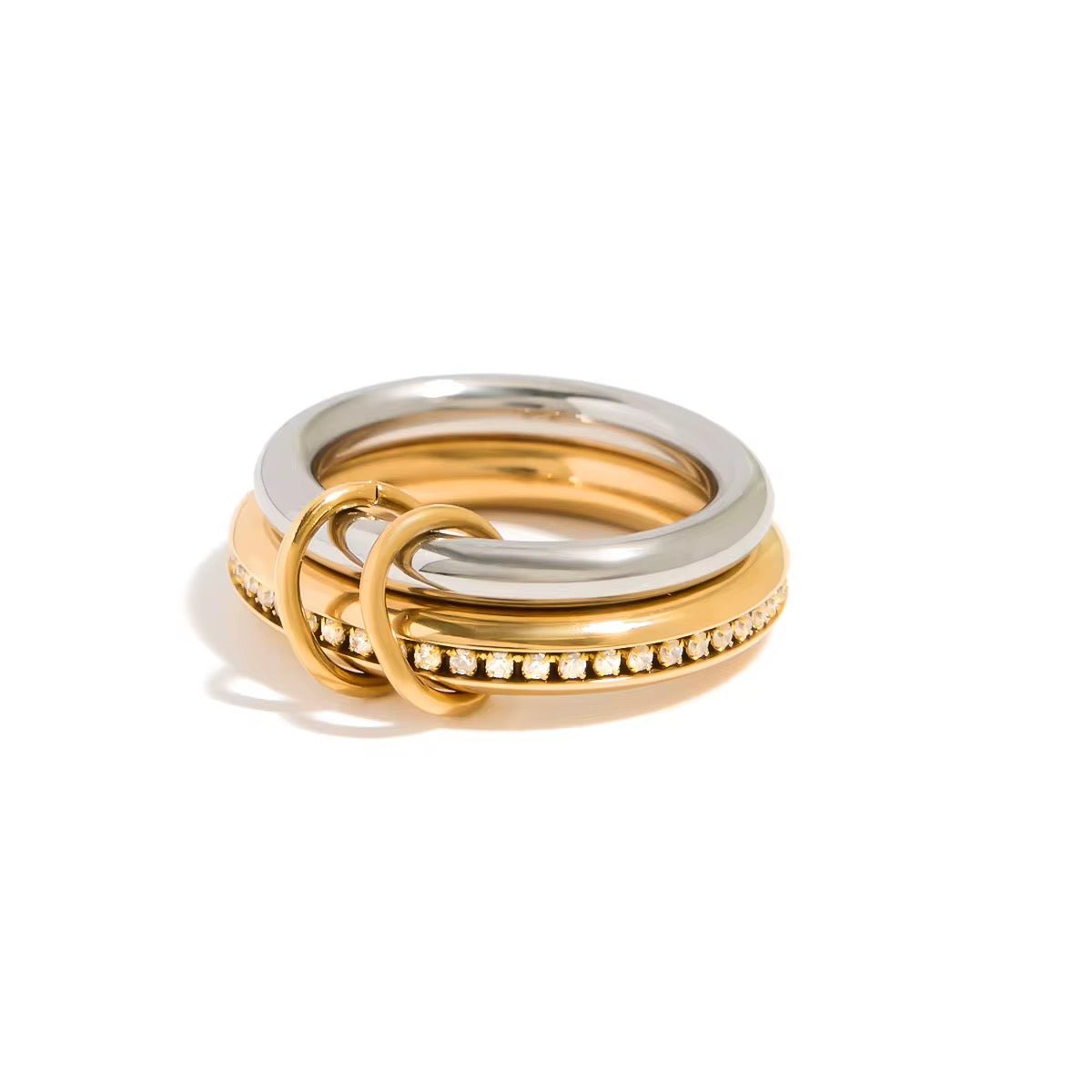 Mixed Metal Stack It Ring - ILLUSIVE JEWELS