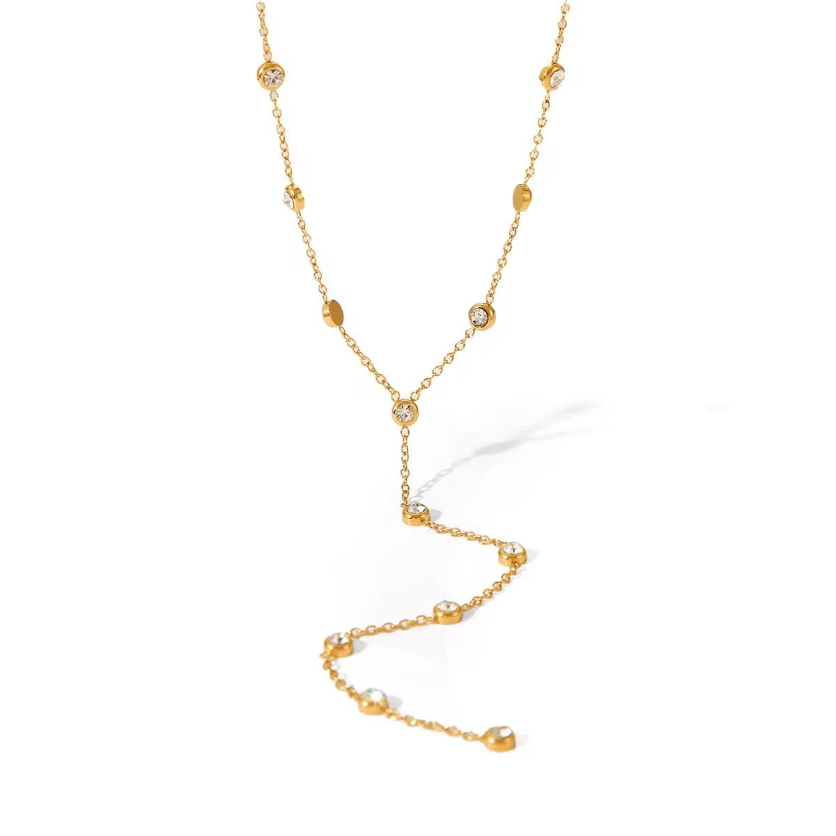 Nova Dangling Gemstone Necklace - ILLUSIVE JEWELS