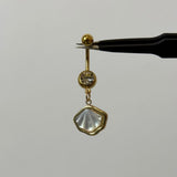 Pearlescent Shell Belly Bar - ILLUSIVE JEWELS