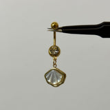 Pearlescent Shell Belly Bar - ILLUSIVE JEWELS