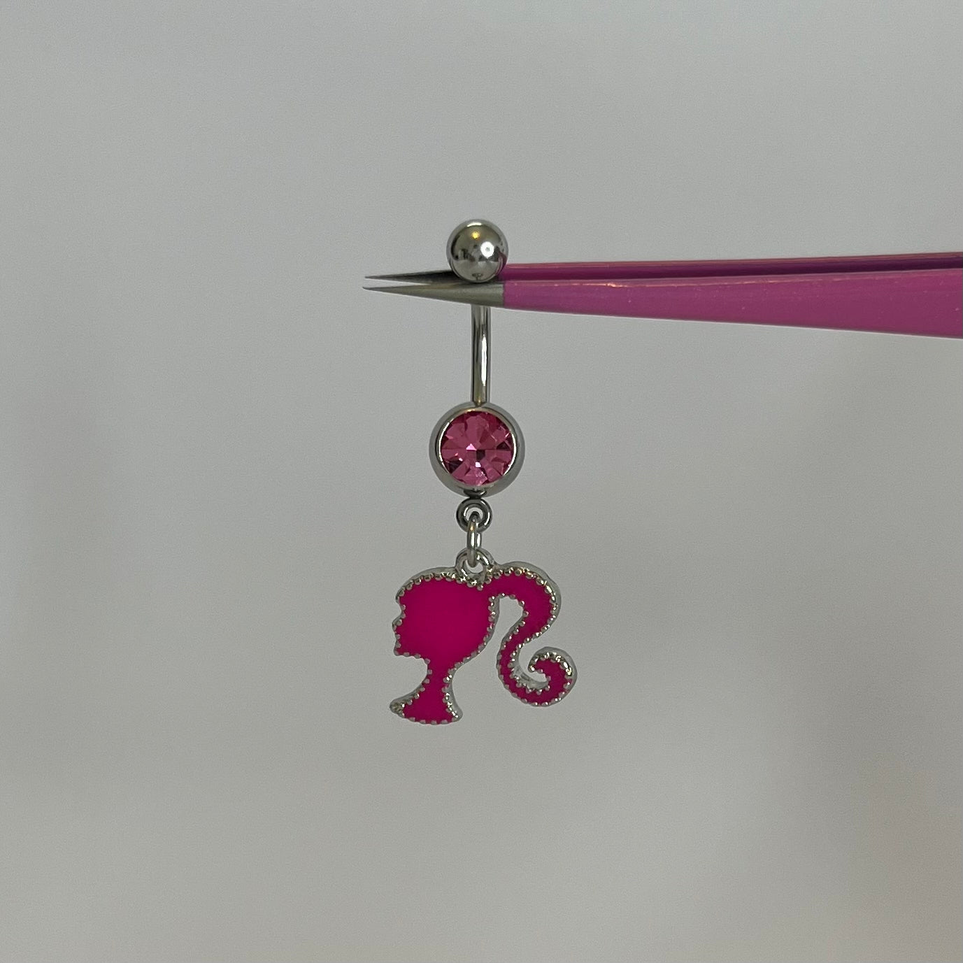 Pink Barbie Belly Bar - ILLUSIVE JEWELS