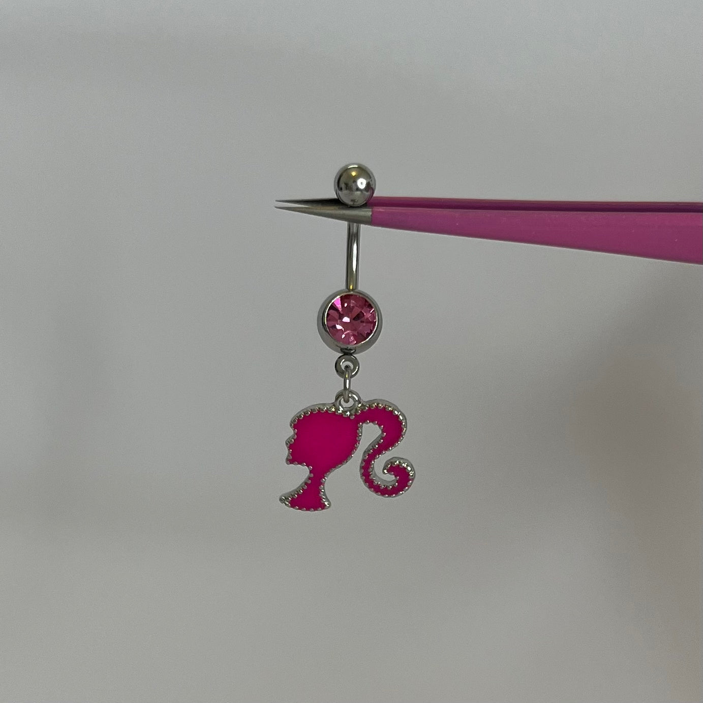 Pink Barbie Belly Bar - ILLUSIVE JEWELS