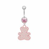 Pink Bear Belly Bar - ILLUSIVE JEWELS