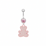 Pink Bear Belly Bar - ILLUSIVE JEWELS