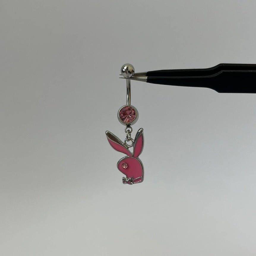 Pink Bunny Belly Bar - ILLUSIVE JEWELS