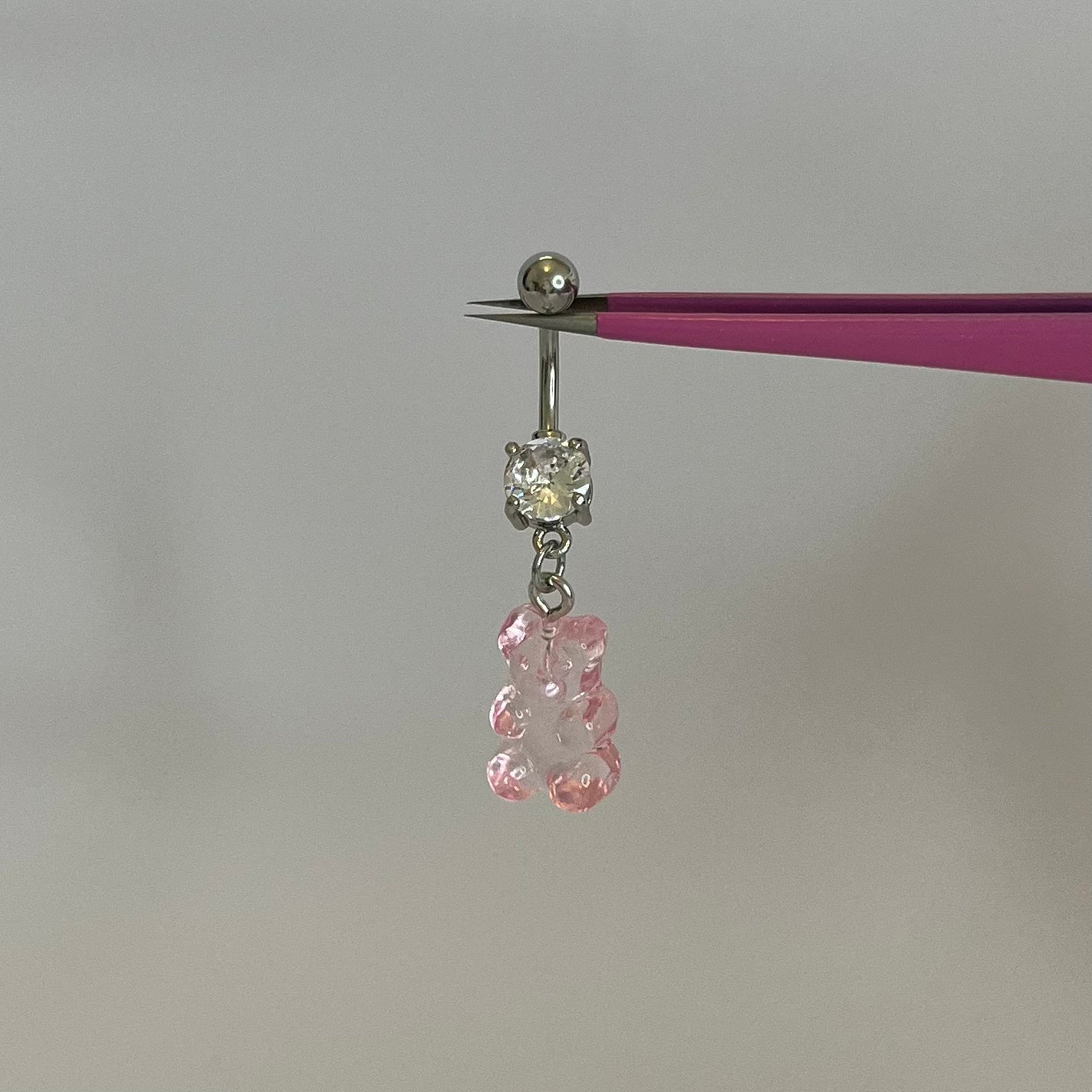 Pink Gummy Bear Belly Bar - ILLUSIVE JEWELS