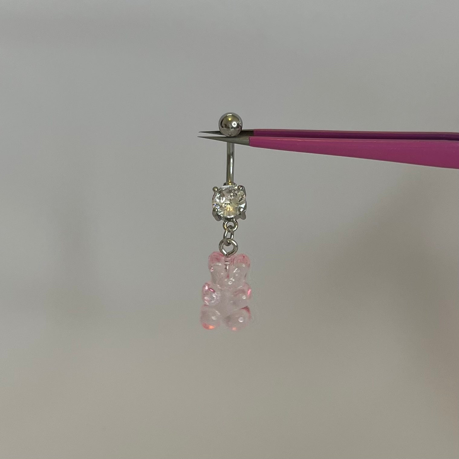Pink Gummy Bear Belly Bar - ILLUSIVE JEWELS