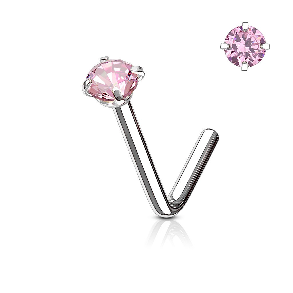 Pink Nose Stud - ILLUSIVE JEWELS