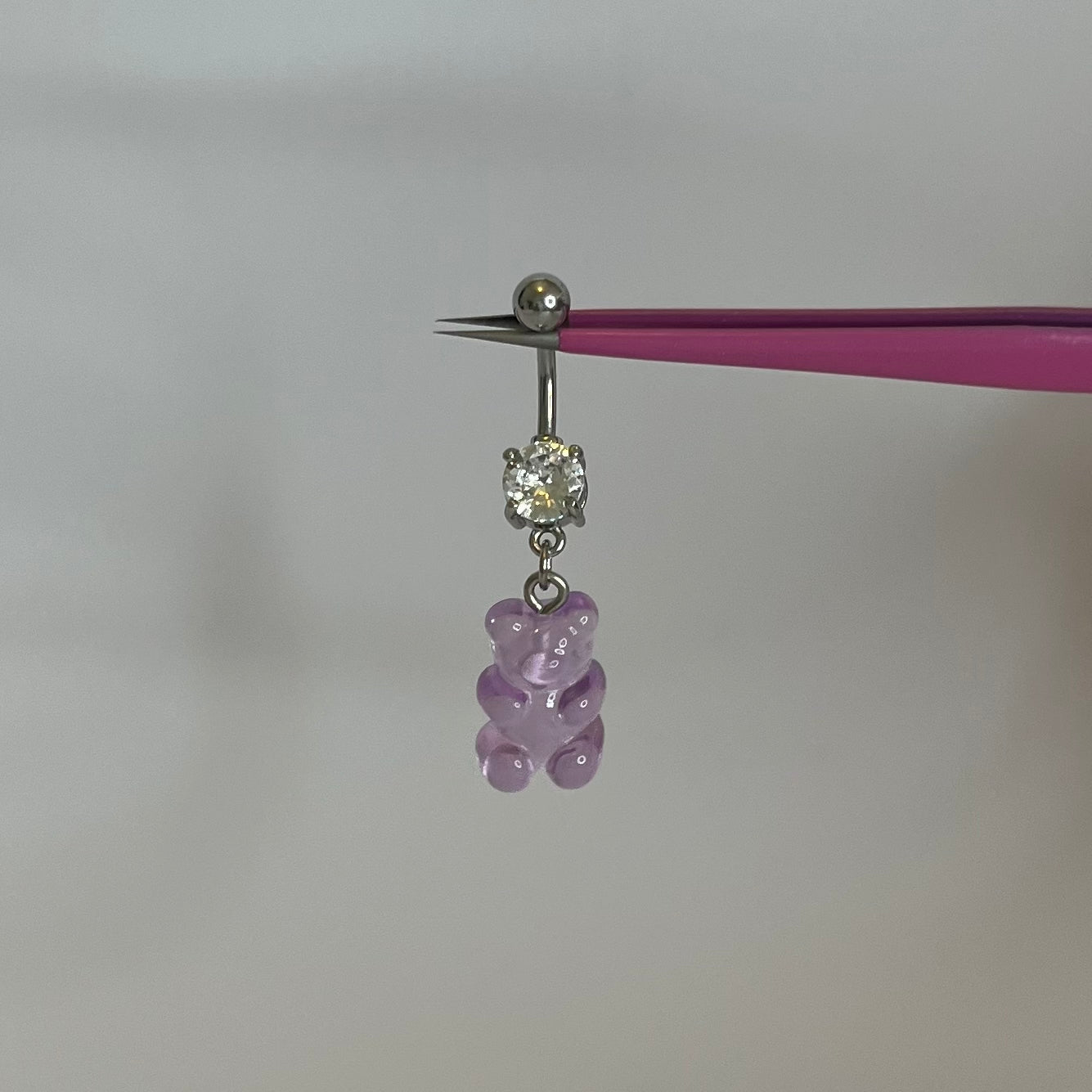 Purple Gummy Bear Belly Bar - ILLUSIVE JEWELS
