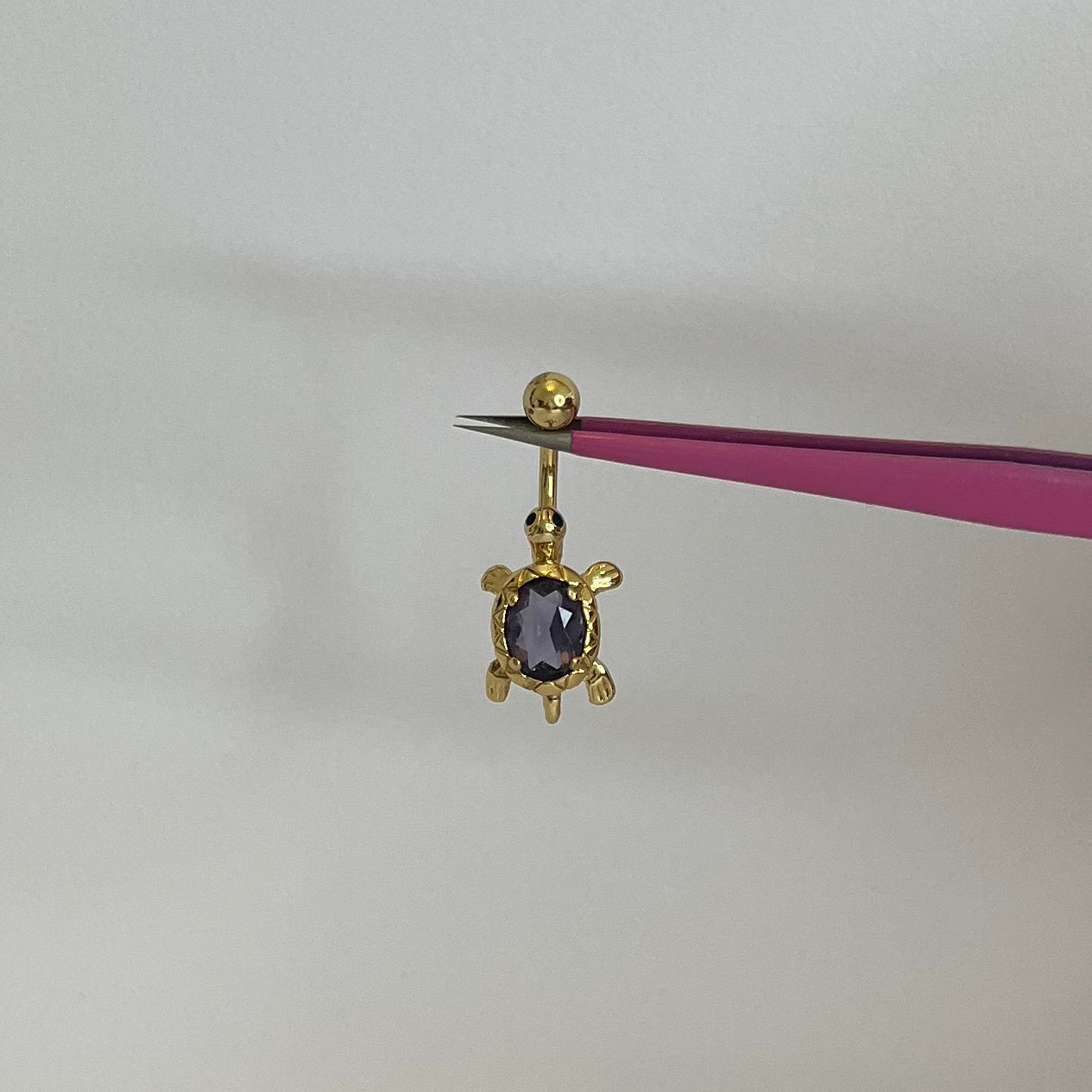Purple Turtle Belly Bar - ILLUSIVE JEWELS