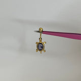 Purple Turtle Belly Bar - ILLUSIVE JEWELS