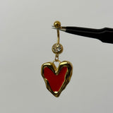 Red Amor Belly Bar - ILLUSIVE JEWELS