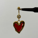 Red Amor Belly Bar - ILLUSIVE JEWELS