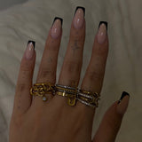 Sera Mixed Metal Stack It Ring - ILLUSIVE JEWELS