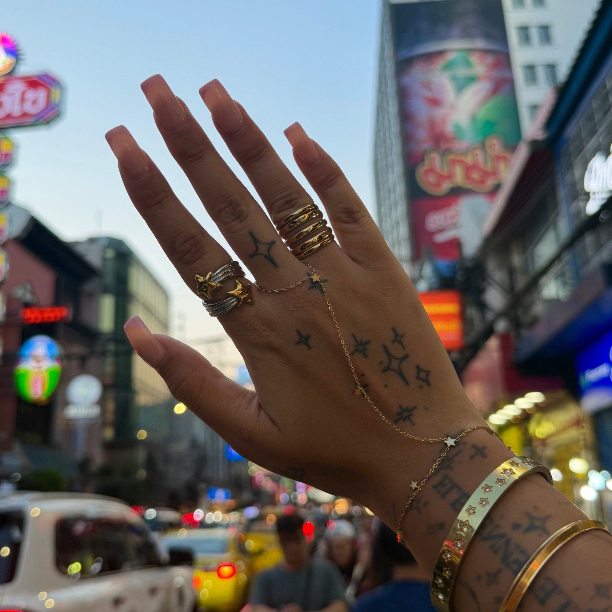 Shooting Star Mixed Metal Ring - ILLUSIVE JEWELS