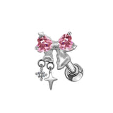 Silver Bow Helix Piercing - ILLUSIVE JEWELS