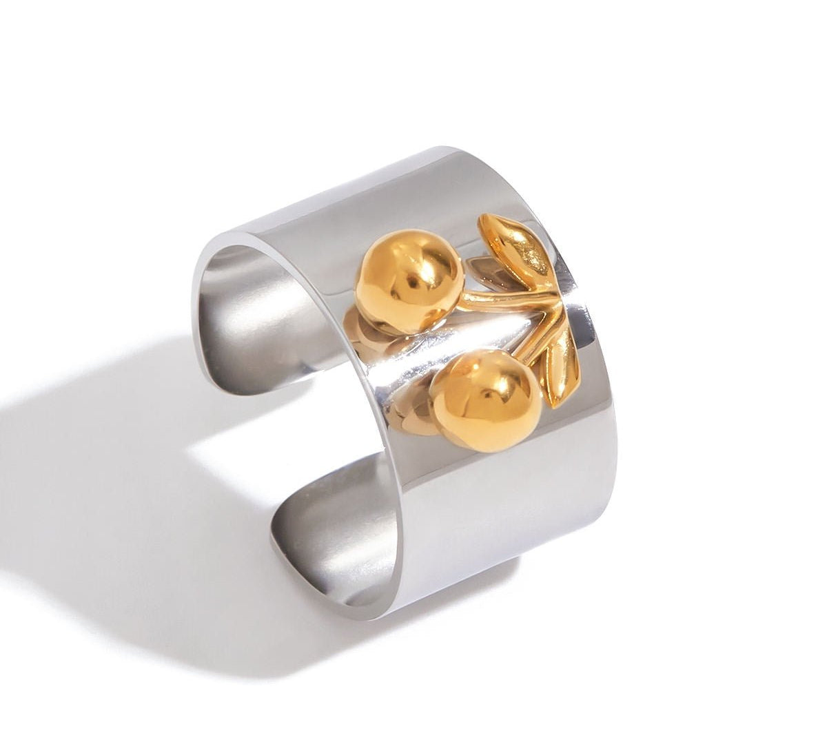 Silver Cherry Ring - ILLUSIVE JEWELS