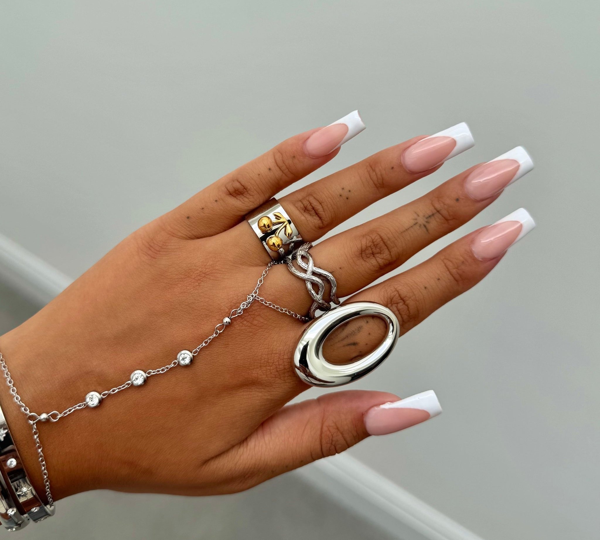 Silver Cherry Ring - ILLUSIVE JEWELS