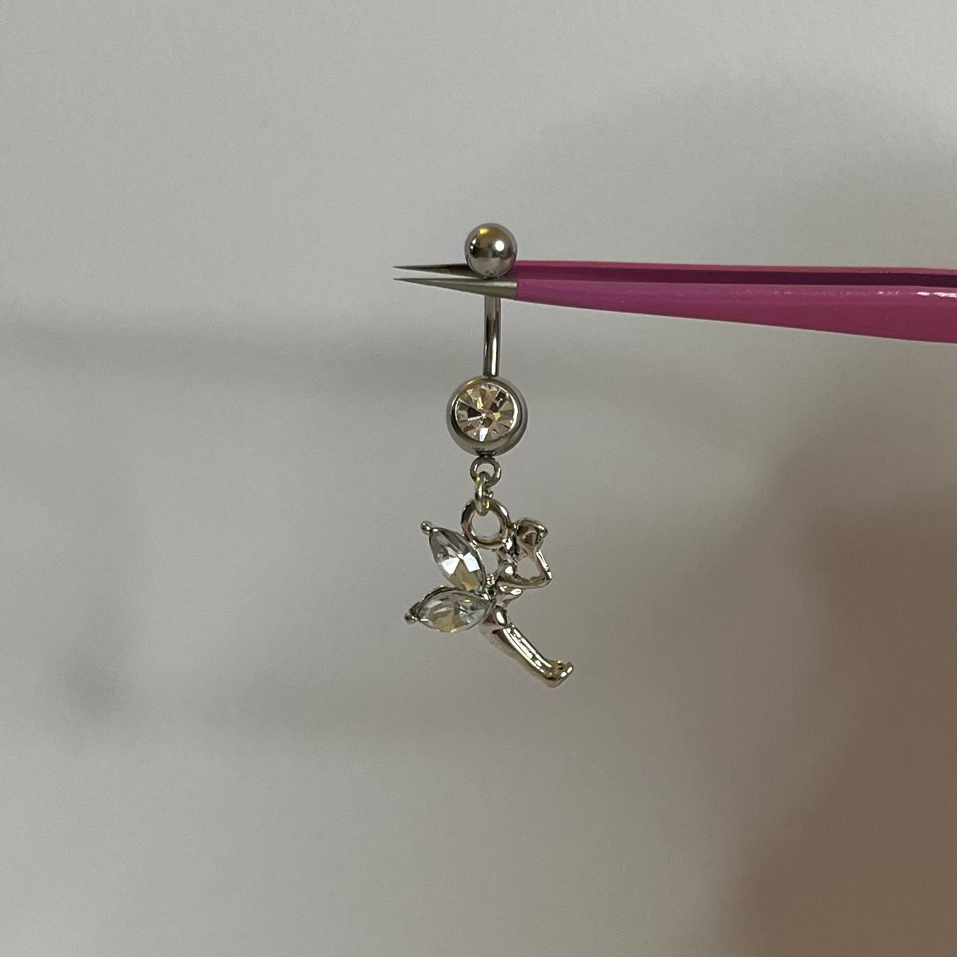 Silver Fairy Belly Bar - ILLUSIVE JEWELS
