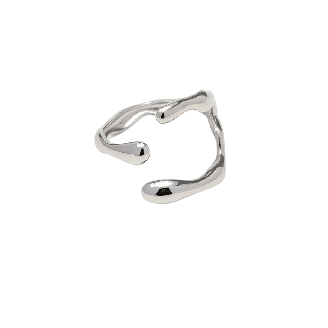 Silver Geometric Ring - ILLUSIVE JEWELS