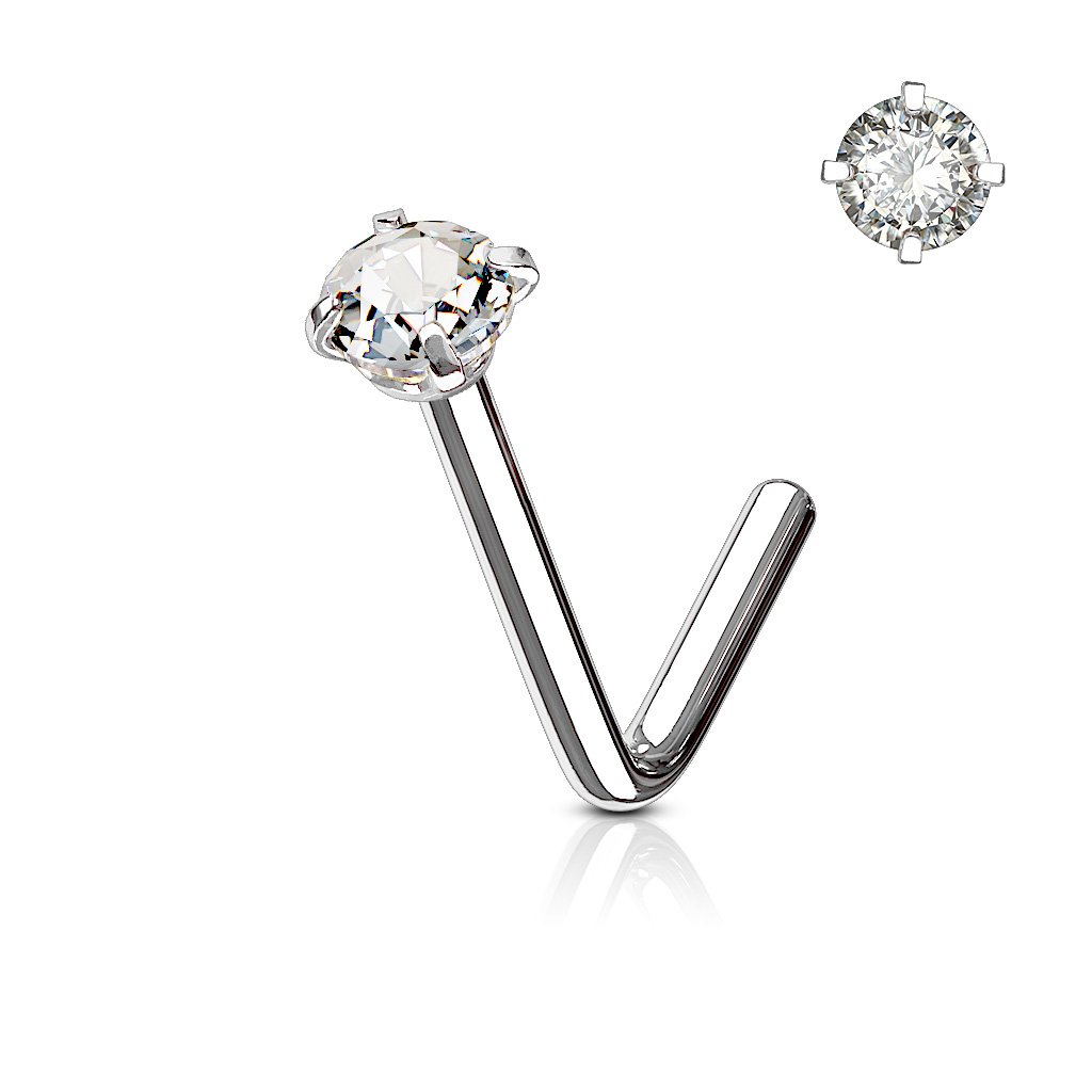 Silver Nose Stud - ILLUSIVE JEWELS
