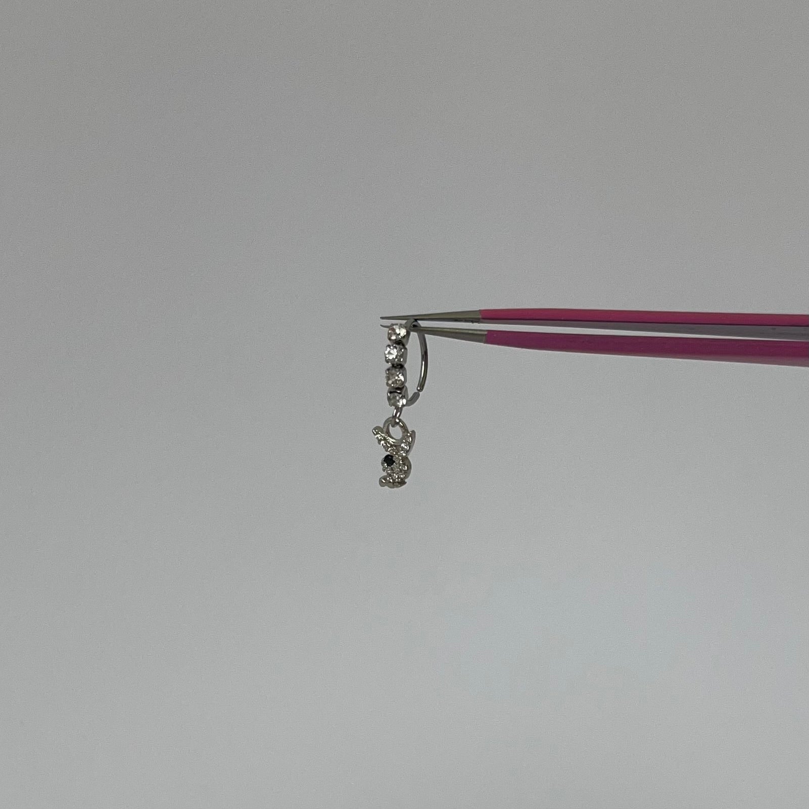 Silver PB Nose Ring - ILLUSIVE JEWELS
