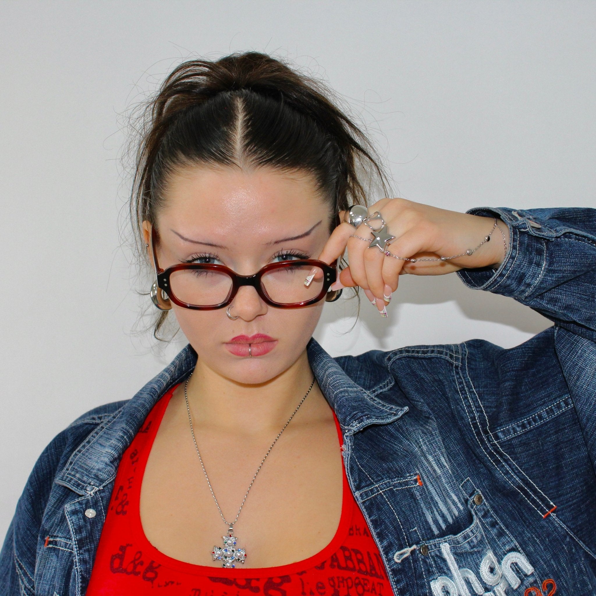 Silver Pearl Cross Necklace - ILLUSIVE JEWELS