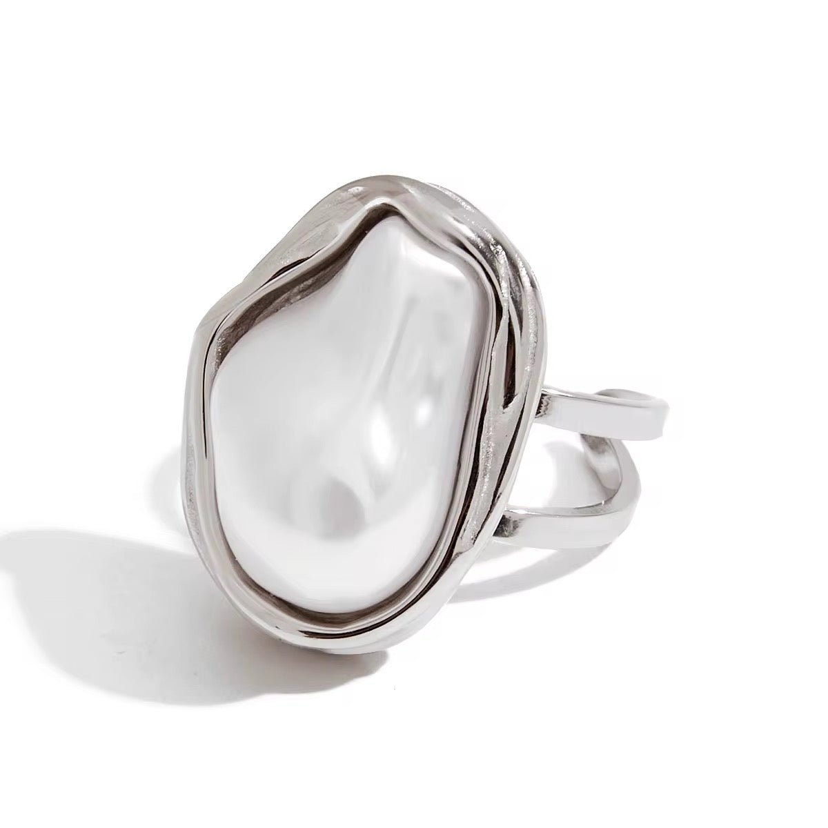 Silver Pearl Ring - ILLUSIVE JEWELS