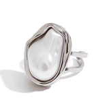 Silver Pearl Ring - ILLUSIVE JEWELS