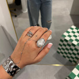 Silver Pearl Ring - ILLUSIVE JEWELS