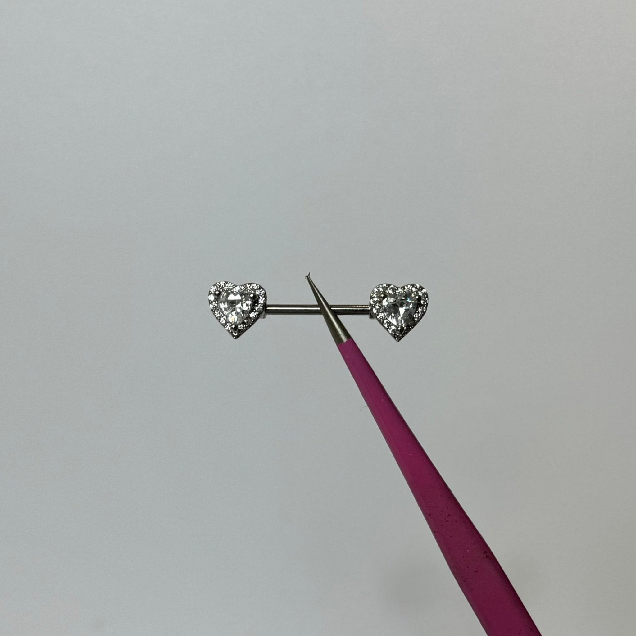Silver Princess Nipple Bars - ILLUSIVE JEWELS