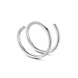 Silver Spiral Nose Ring - ILLUSIVE JEWELS