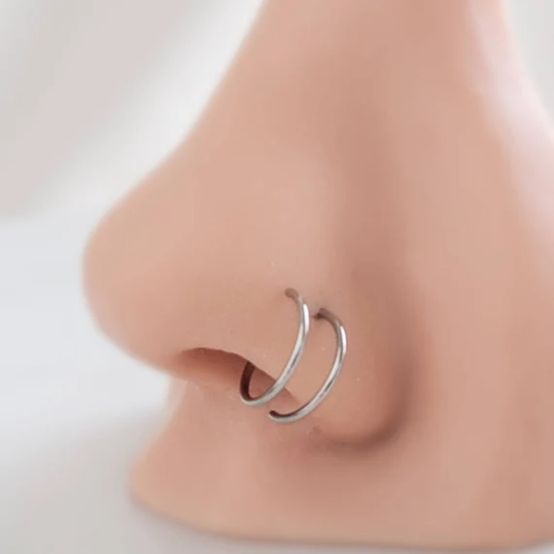 Silver Spiral Nose Ring - ILLUSIVE JEWELS